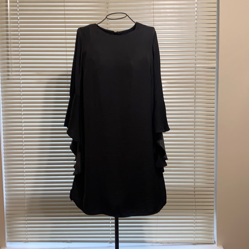 Who What Wear black dress w/ bell sleeves.